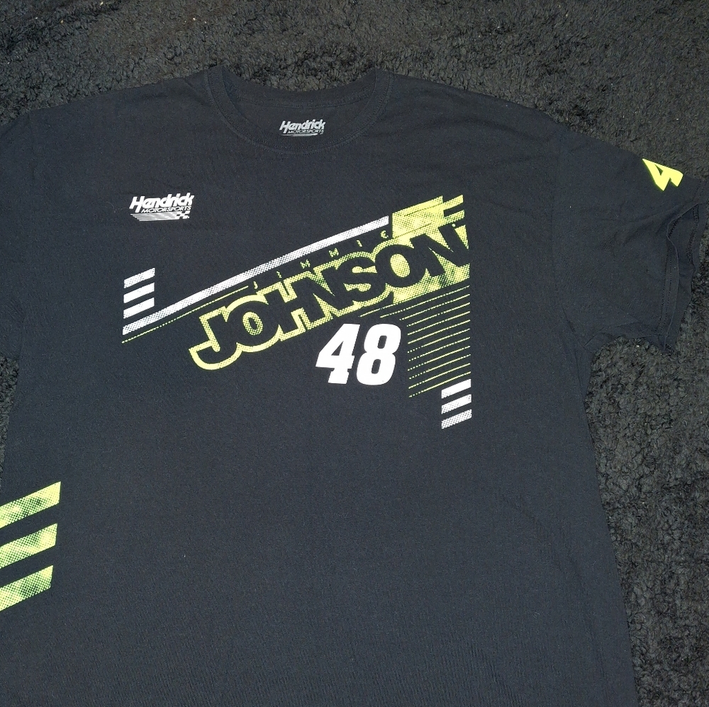 Jimmy Johnson Nascar Shirt Big Man's size 2XL Black 2X